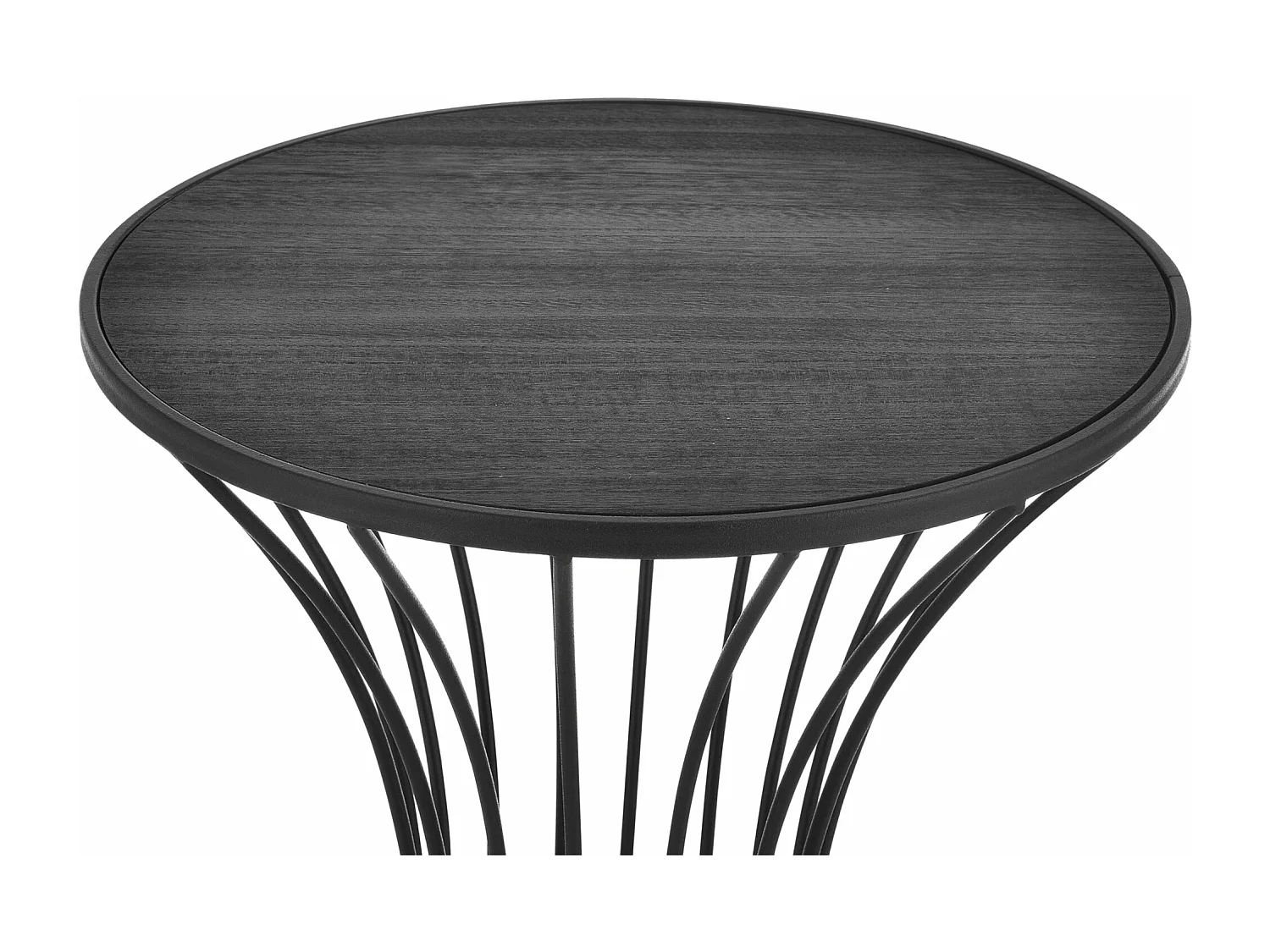 Table basse de salon métal argentée 37.5 x 37.5 x 55.5 cm 03_0006271