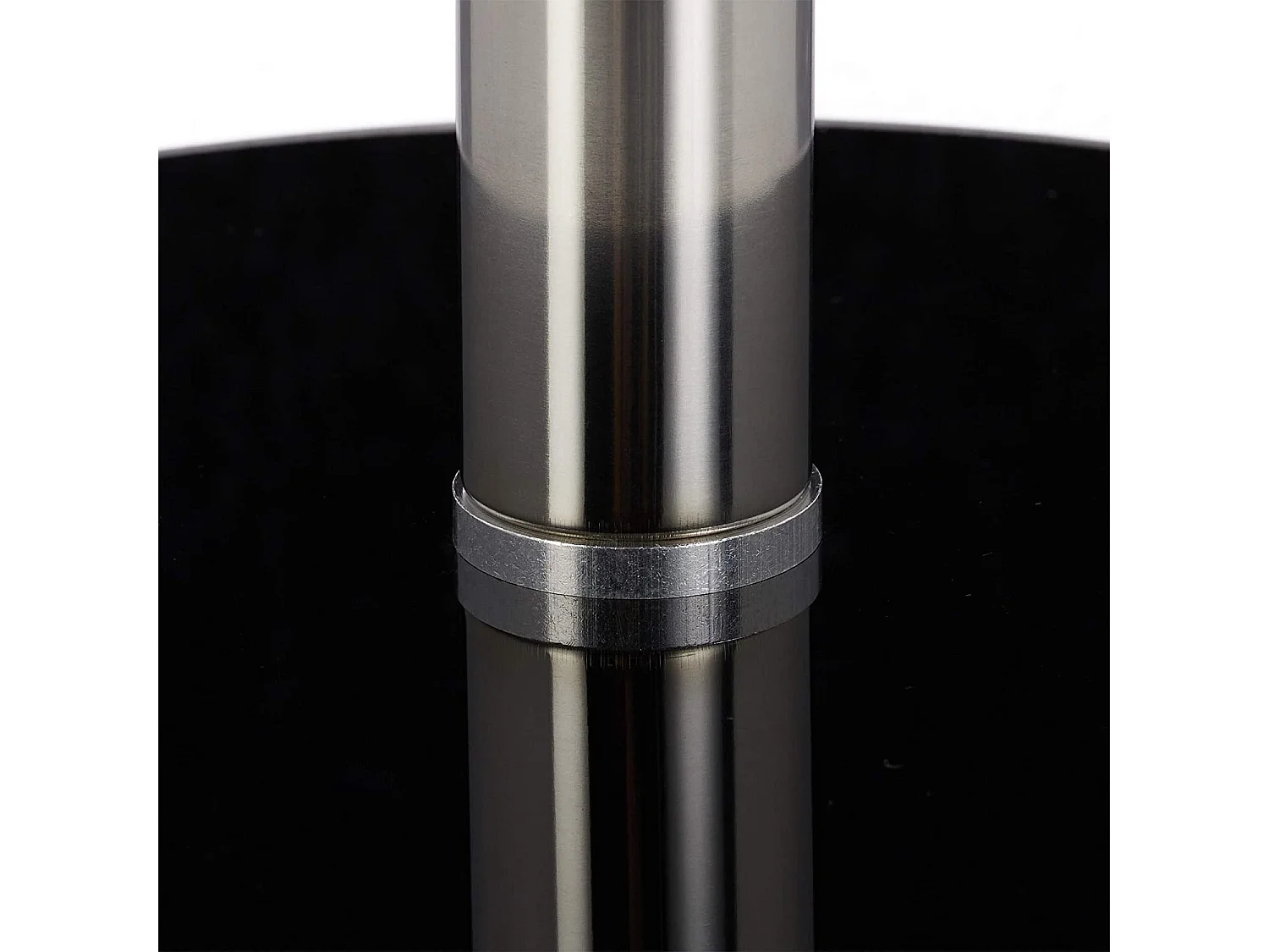 Mesa de centro auxiliar redonda diámetro 43 cm y cristal negro 13_0002680_2