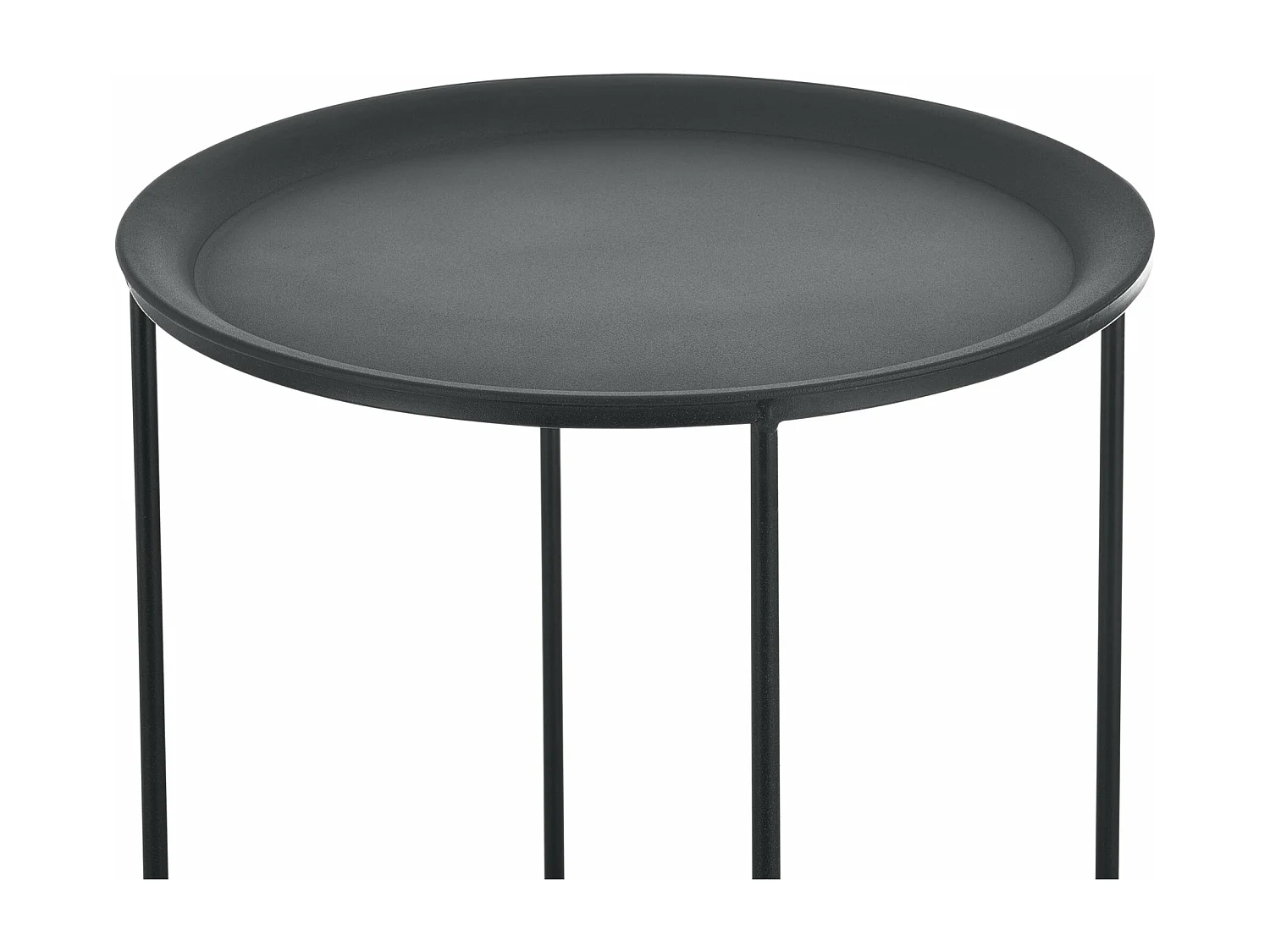 Lot de 3 tables métal argentée 40 x 40 x 55 cm 03_0003695