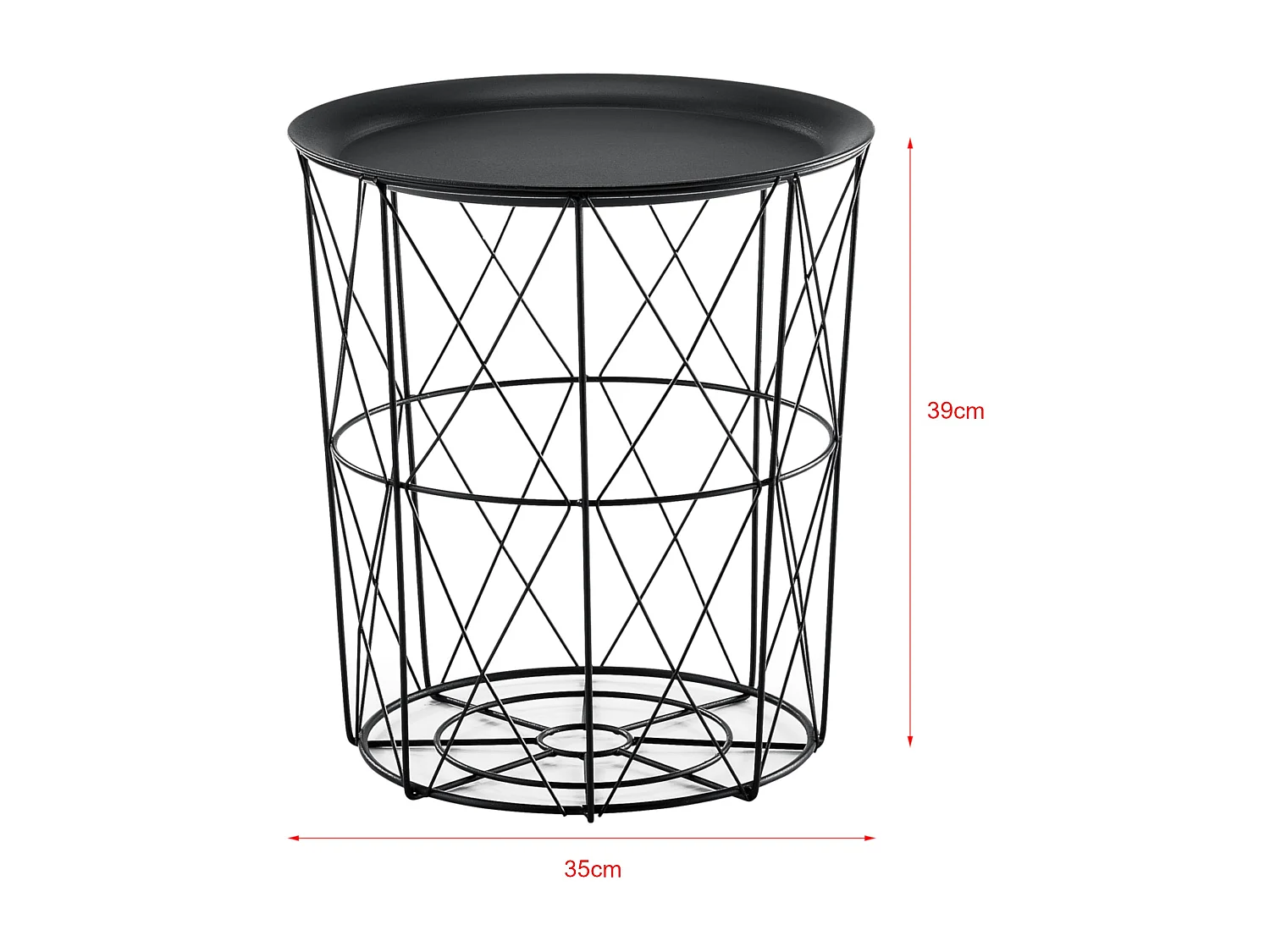 Set de 3 tables métal argentée 40 x 40 x 44 cm 03_0006057