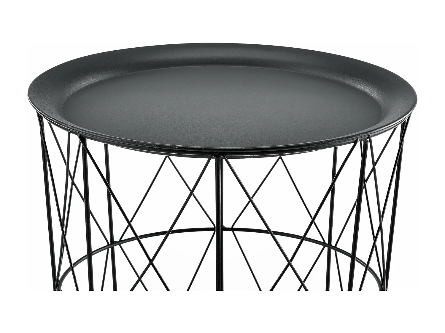 Set de 3 tables métal argentée 40 x 40 x 44 cm 03_0006057