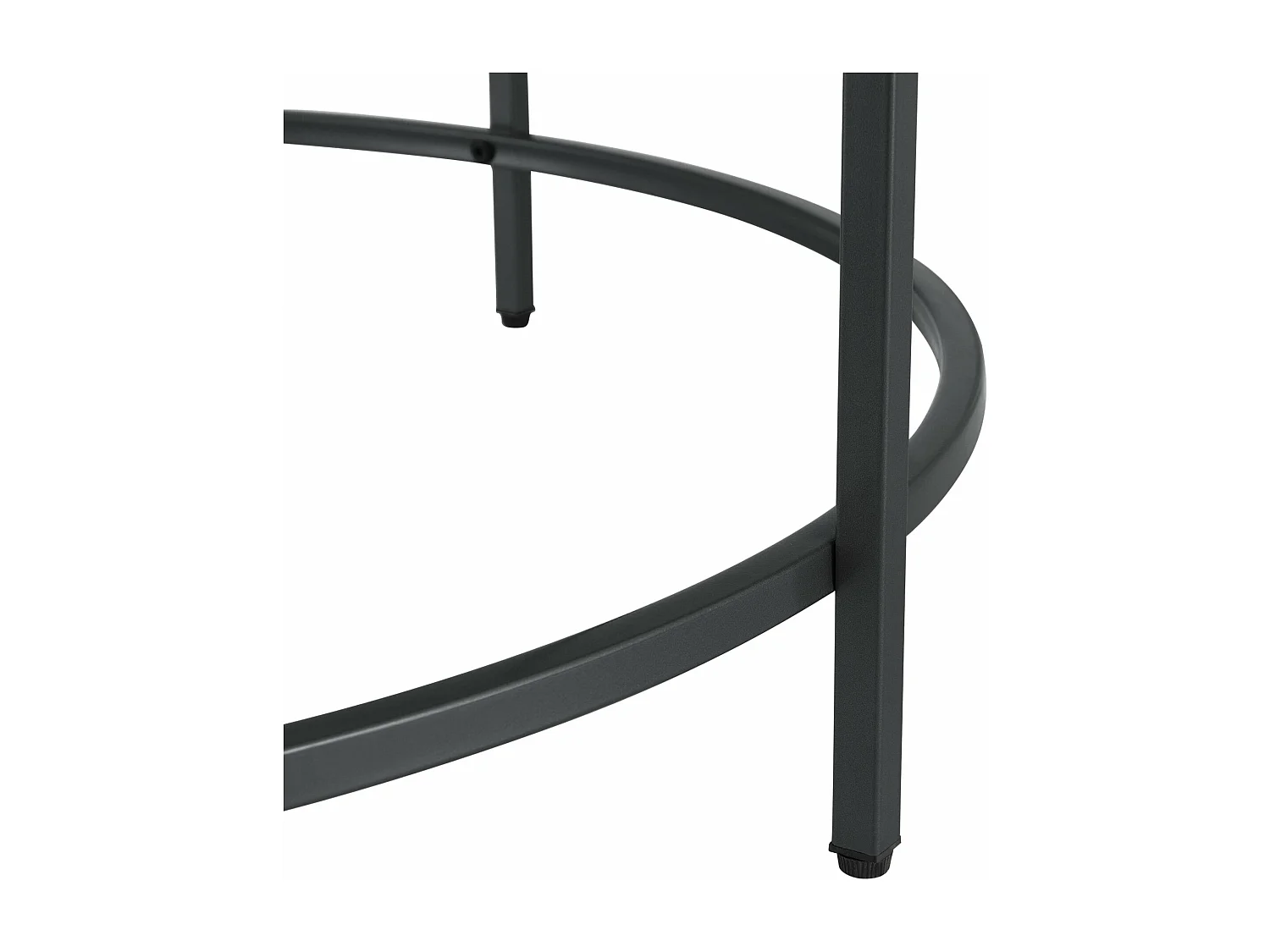 Mesa de centro redonda para sala com tampo de vidro pernas de aço 84 cm preto 03_0006180