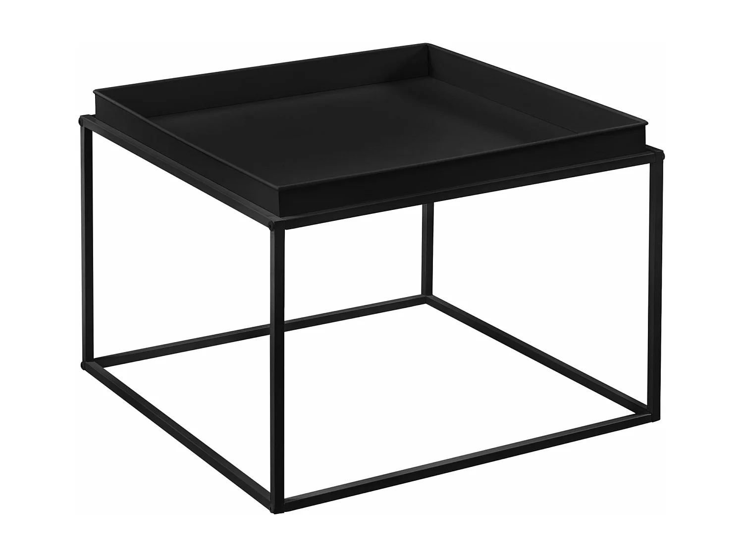 Set de 2 tables métal argentée 54.5 x 54.5 x 39 cm 03_0003685