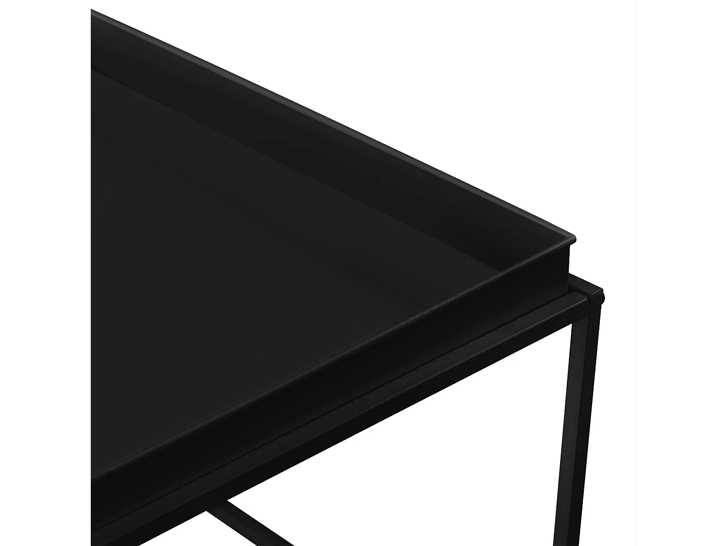 Set de 2 tables métal argentée 54.5 x 54.5 x 39 cm 03_0003685