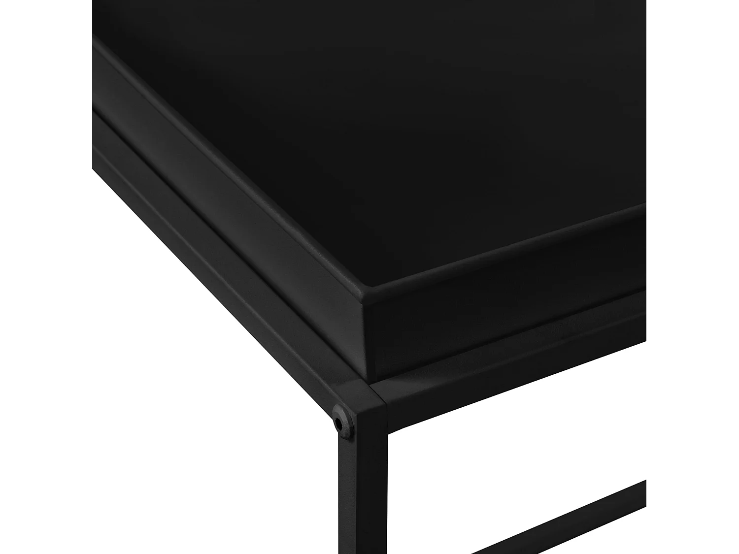 Set de 2 tables métal argentée 54.5 x 54.5 x 39 cm 03_0003685