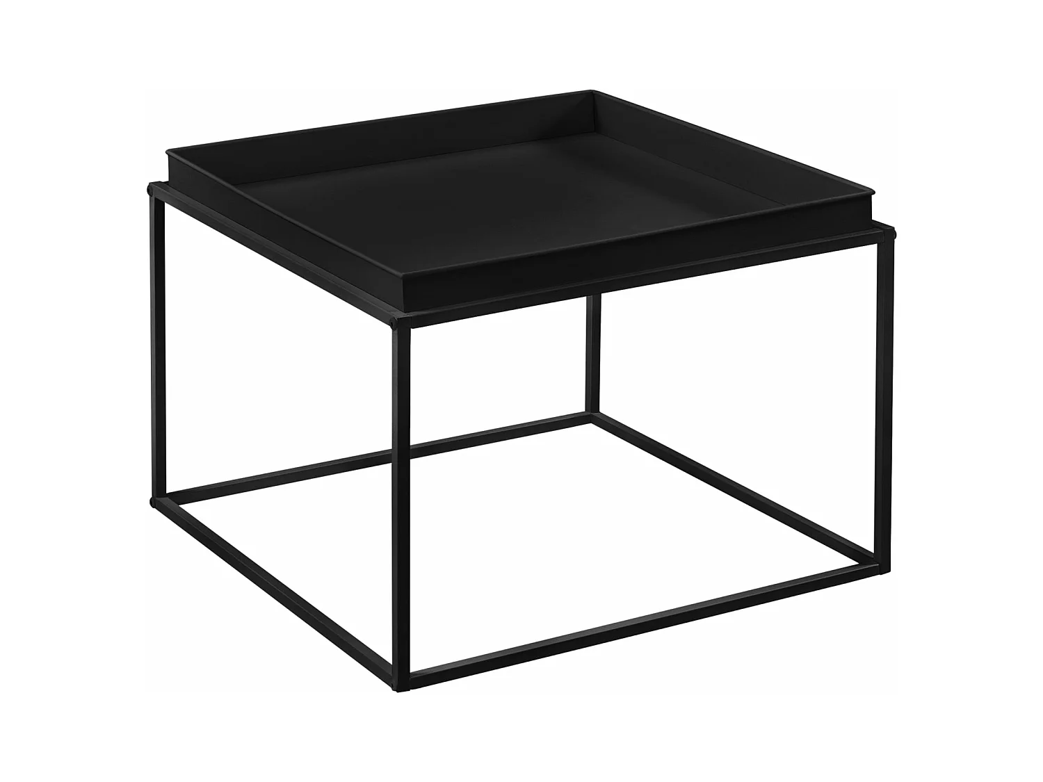 Set de 2 tables métal argentée 54.5 x 54.5 x 39 cm 03_0003685