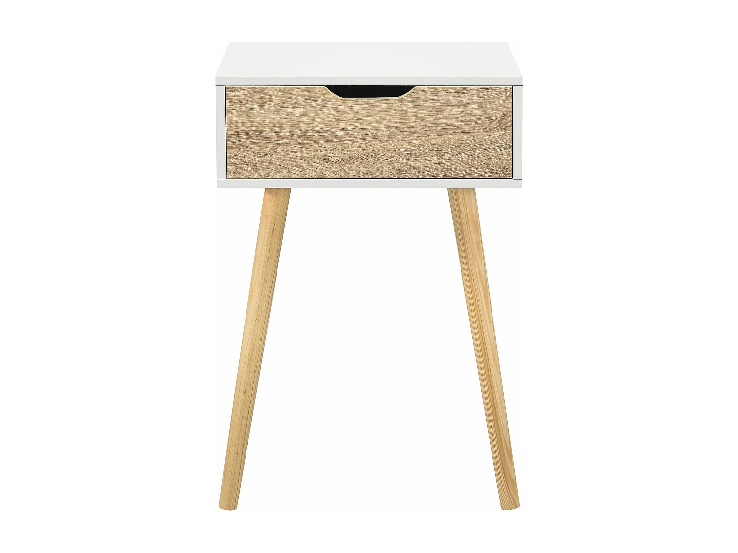 Table basse pour salon PVC blanche 40 x 29.5 x 60 cm 03_0006162