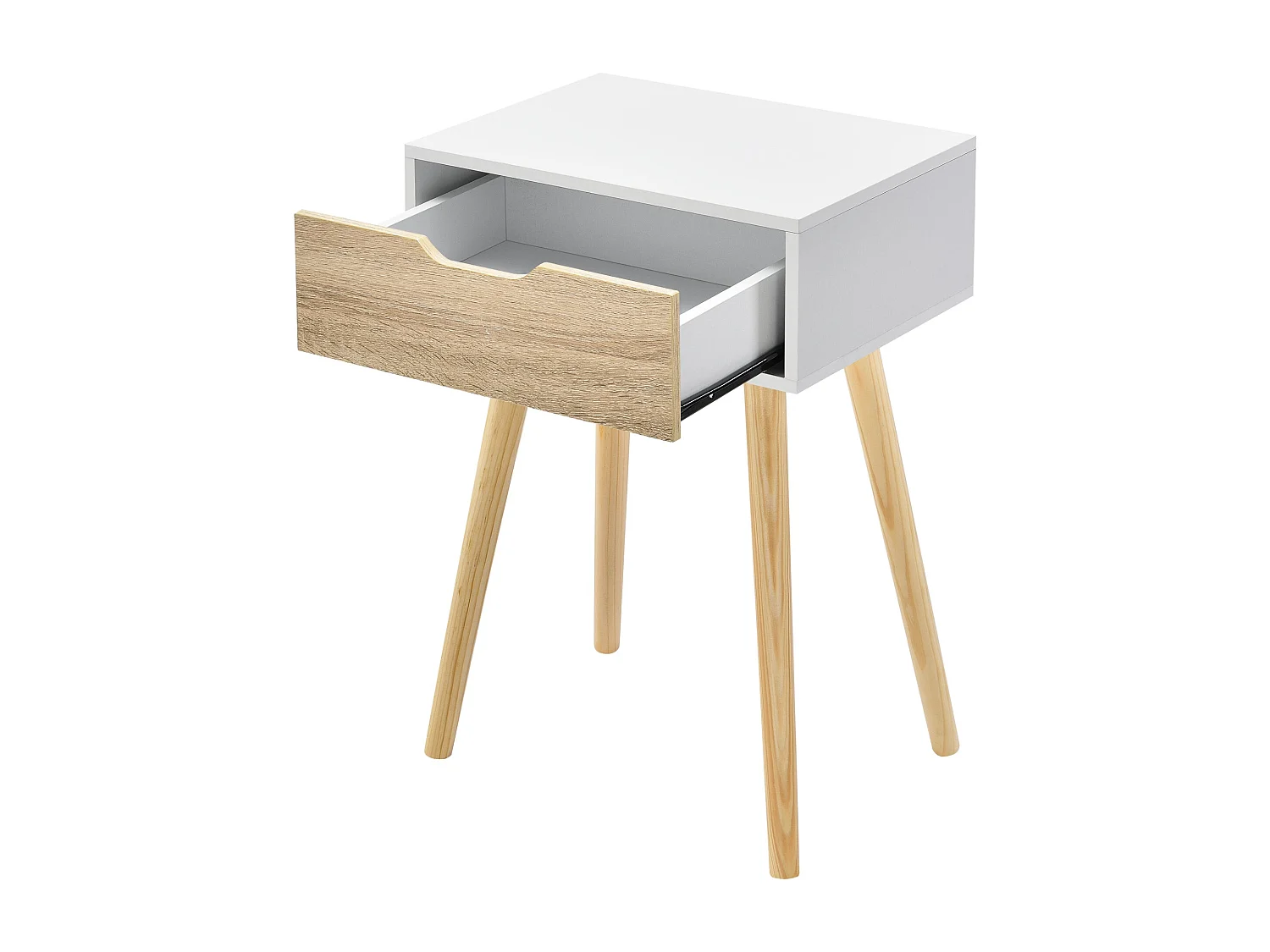 Table basse pour salon PVC blanche 40 x 29.5 x 60 cm 03_0006162