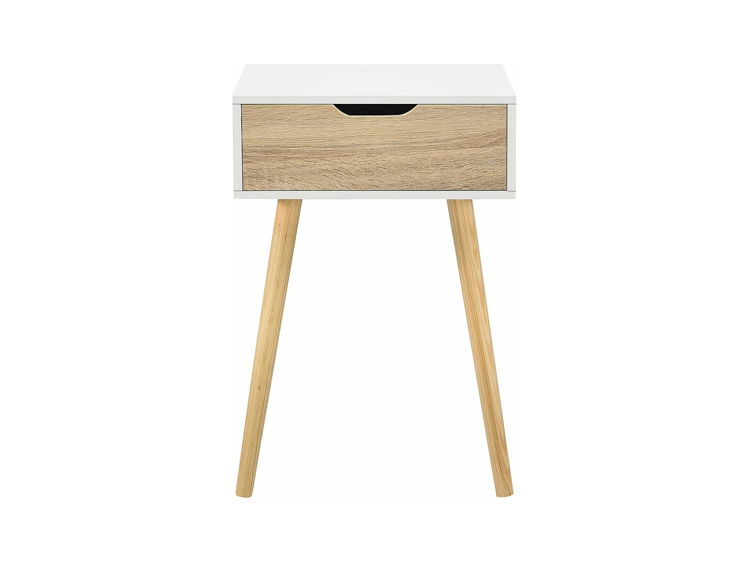 Table basse pour salon PVC blanche 40 x 29.5 x 60 cm 03_0006162