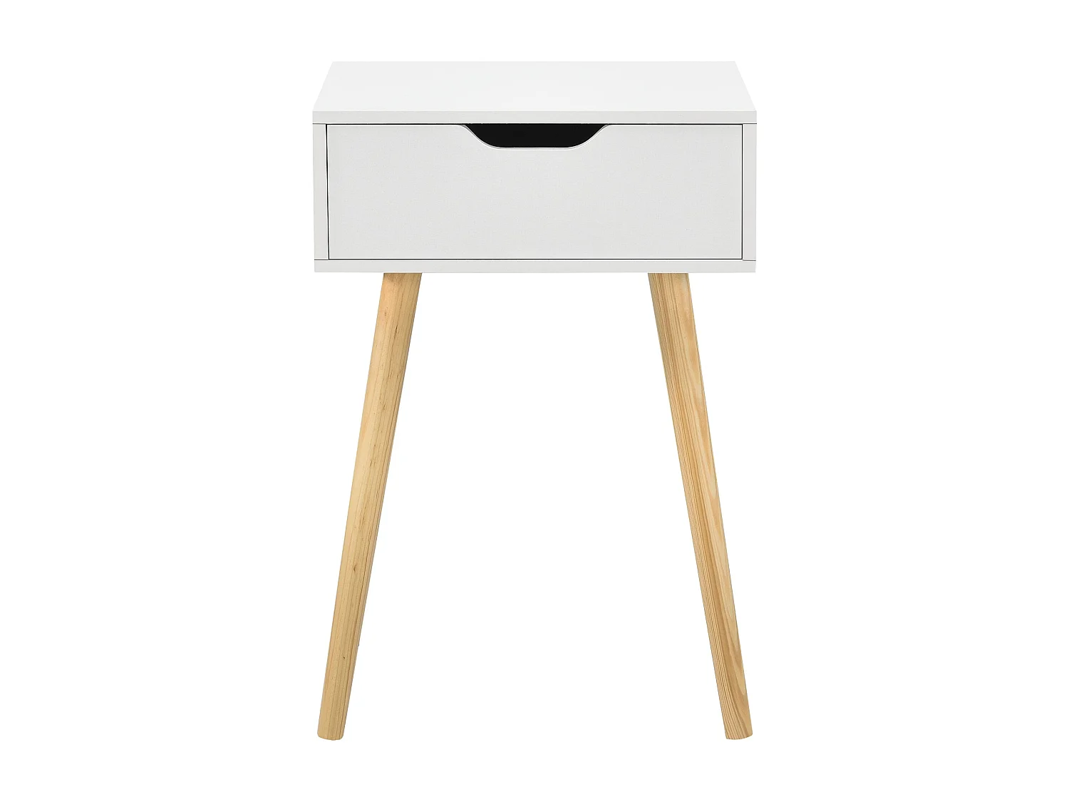 Table basse pour salon PVC blanche 40 x 29.5 x 60 cm 03_0006161