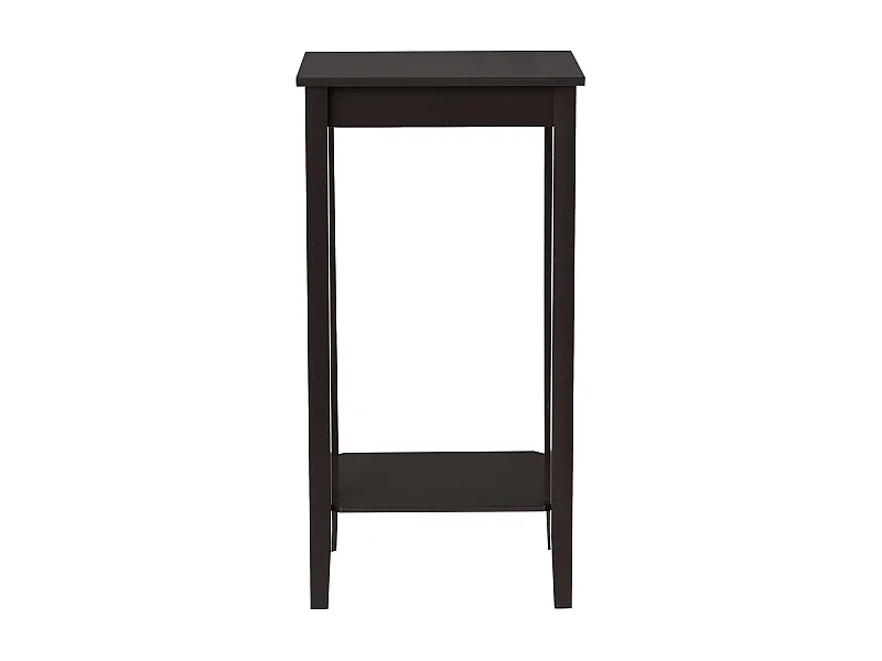 Elegante mesa de centro para salón, mesa auxiliar con espacio de almacenamiento MDF 74 x 38 x 30 cm marrón oscuro 03_0006152