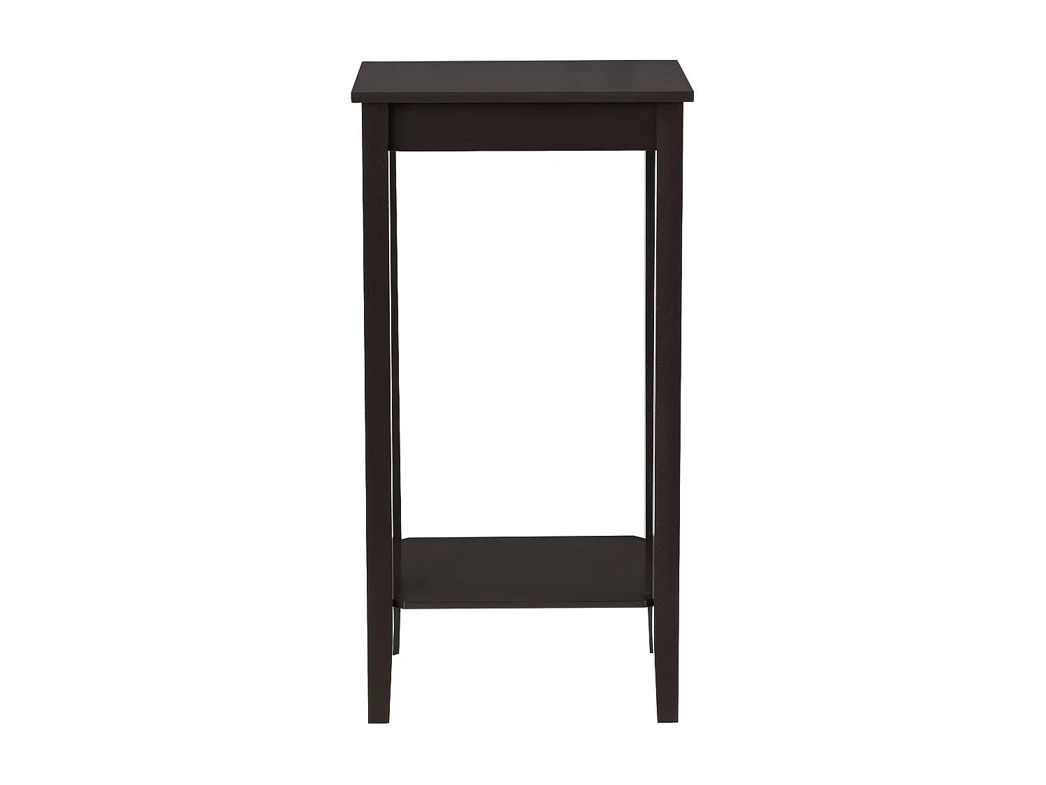 Mesa de centro elegante para sala de estar, mesa lateral com espaço de armazenamento MDF 74 x 38 x 30 cm marrom escuro 03_0006152