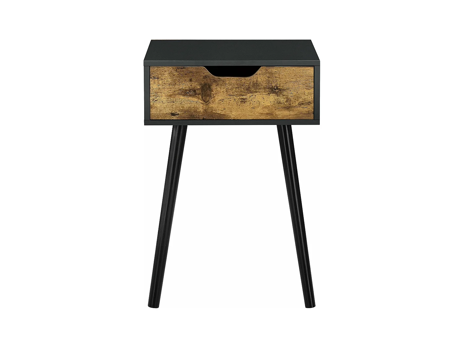 Tavolino da soggiorno Cassettiera in PVC 60 cm nero 03_0006165