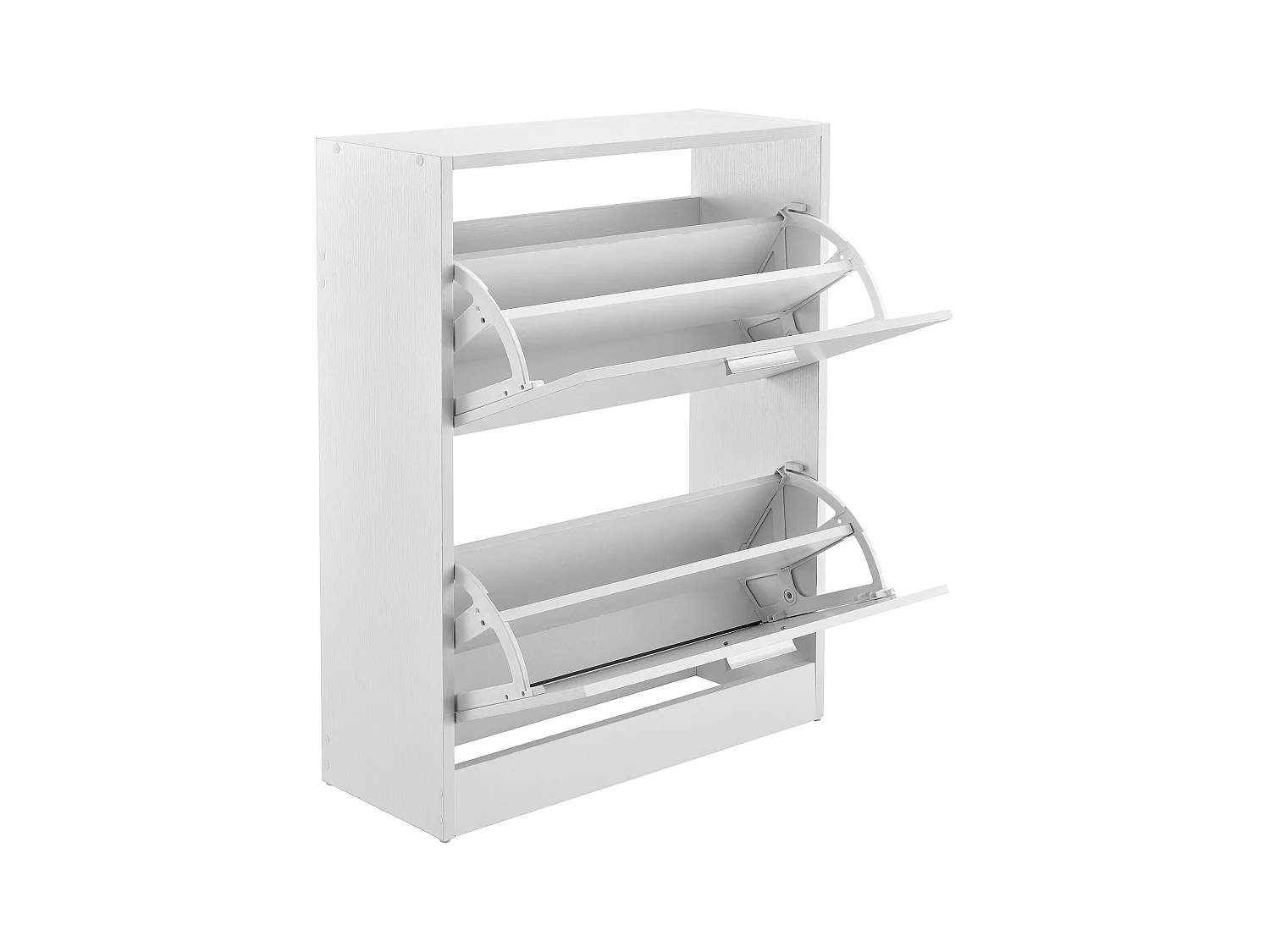 Prateleira de guarda-roupa sapateira armazenamento 2 compartimentos aglomerado 63 x 24 x 81 cm branco 03_0005169