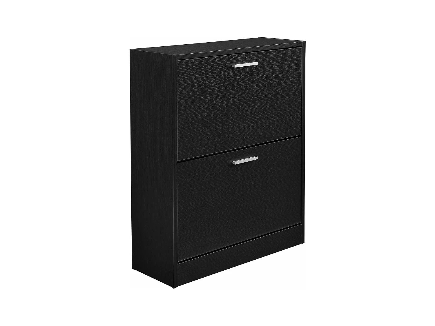 Prateleira de guarda-roupa sapateira armazenamento 2 compartimentos aglomerado 63 x 24 x 81 cm preto 03_0005171