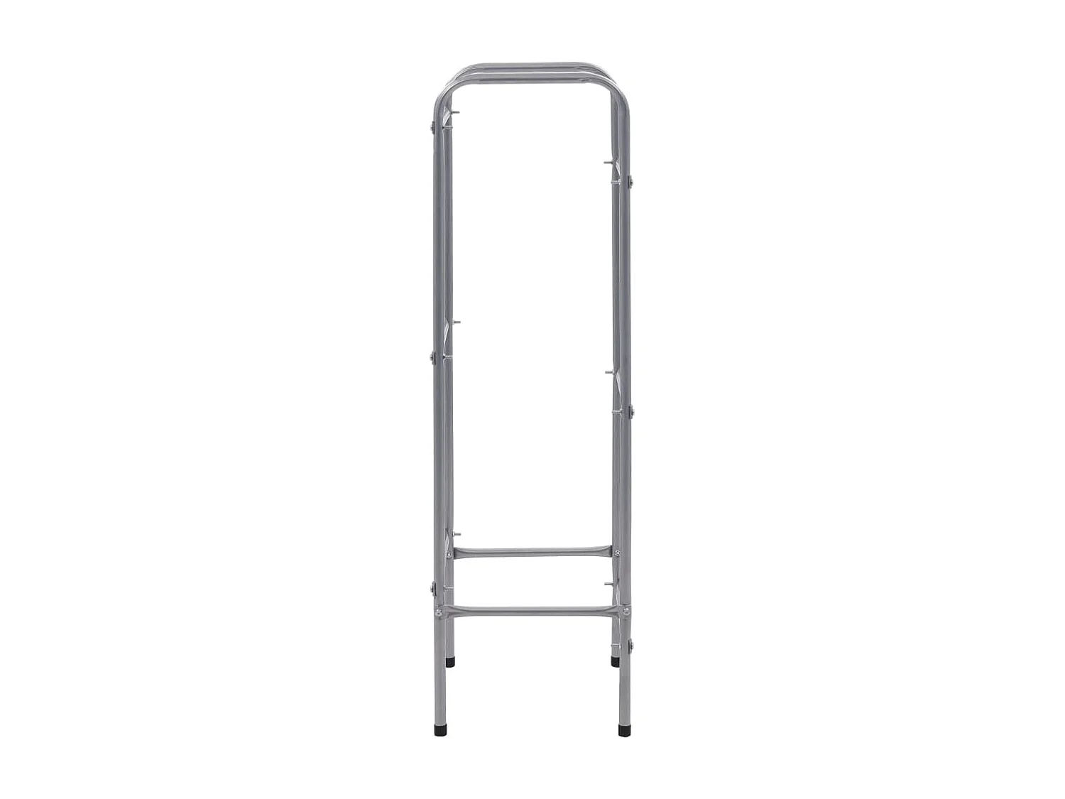 Prateleira de armazenamento para 3 caixas 50 x 33 x 116 cm aço prateado 02_0000642