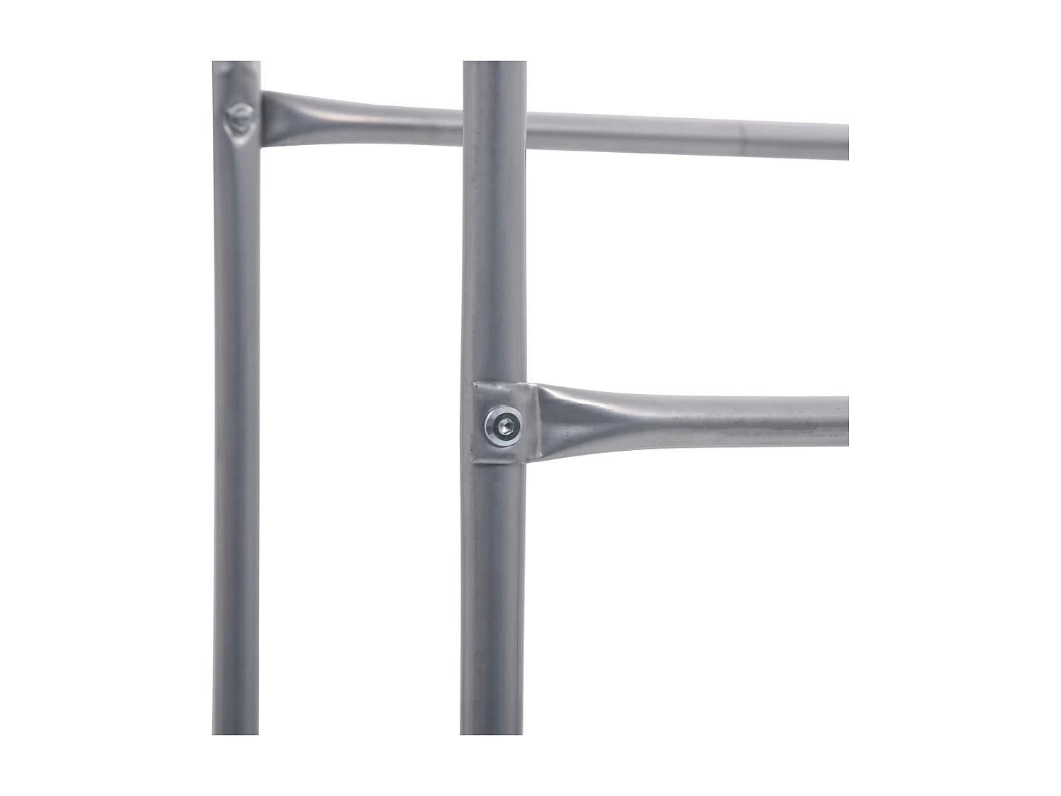 Prateleira de armazenamento para 3 caixas 50 x 33 x 116 cm aço prateado 02_0000642