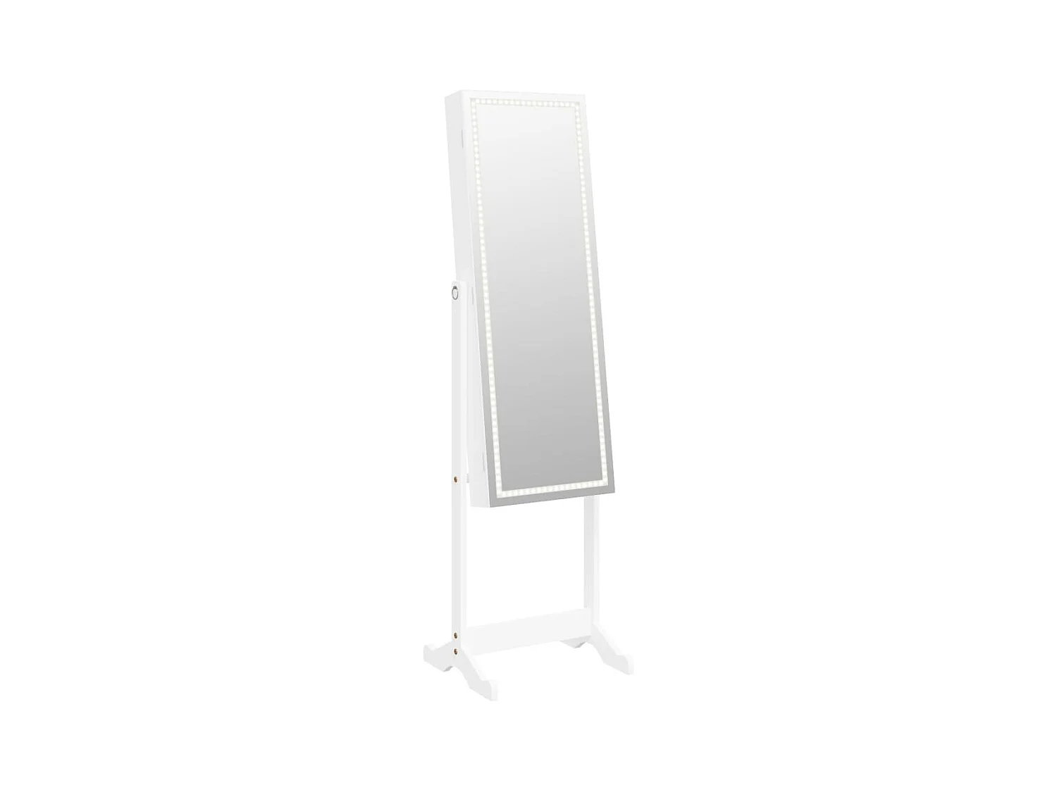 Armoire à bijoux meuble blanche 42 x 38 x 152 cm 02_0022854