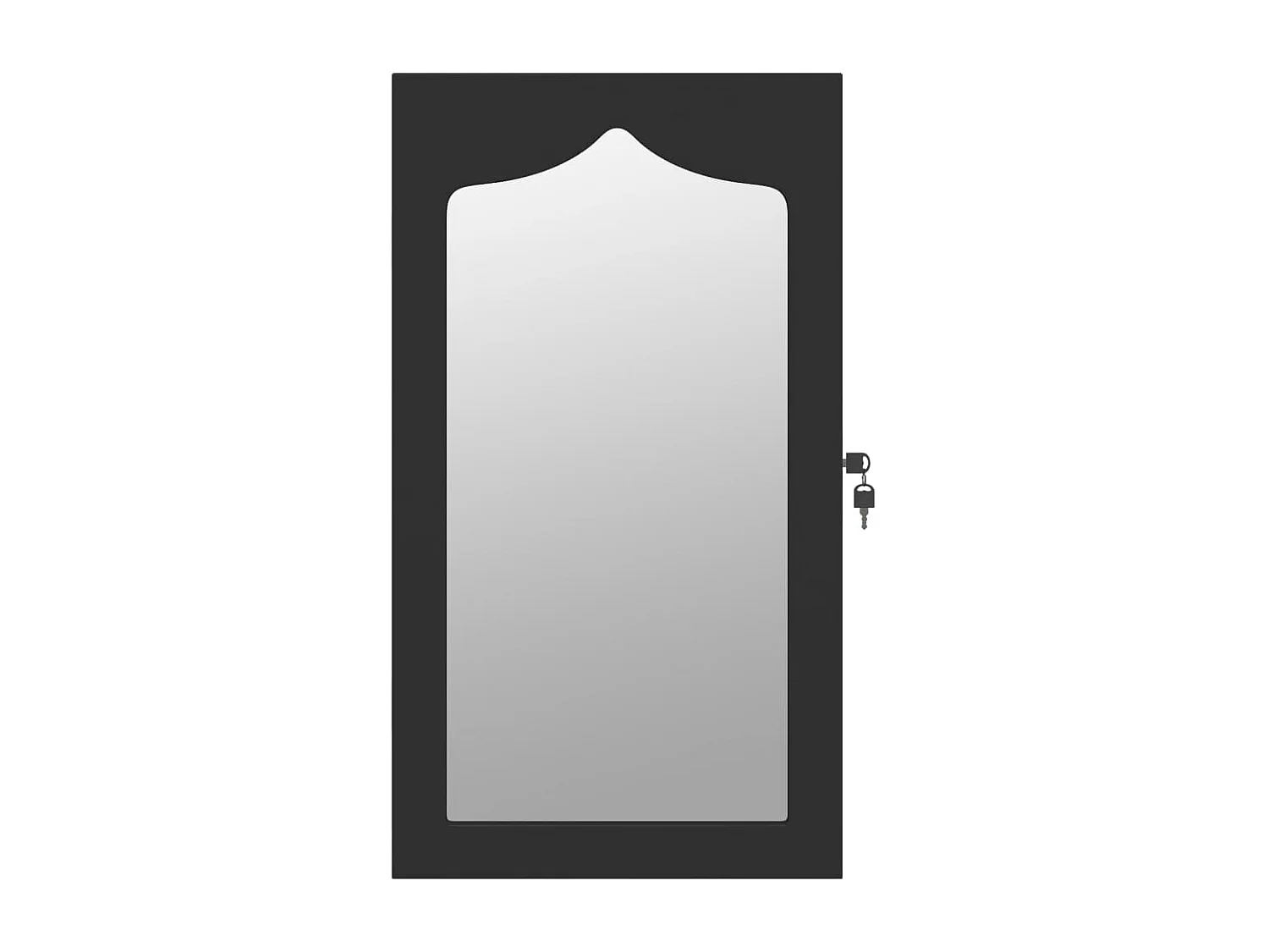 Armoire à bijoux meuble noire 37.5 x 10 x 76 cm 02_0022844