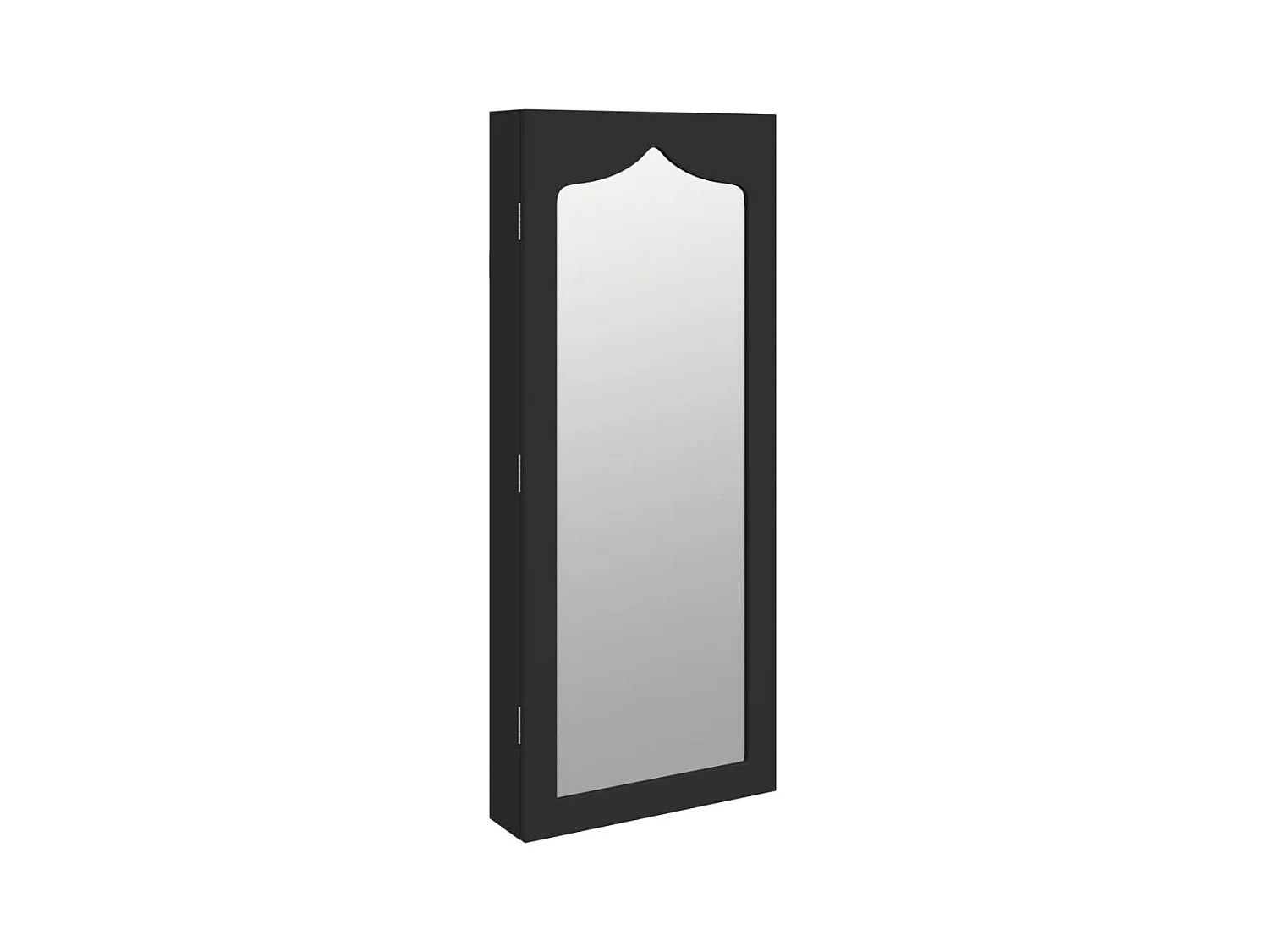 Armoire à bijoux meuble noire 37.5 x 10 x 90 cm 02_0022845