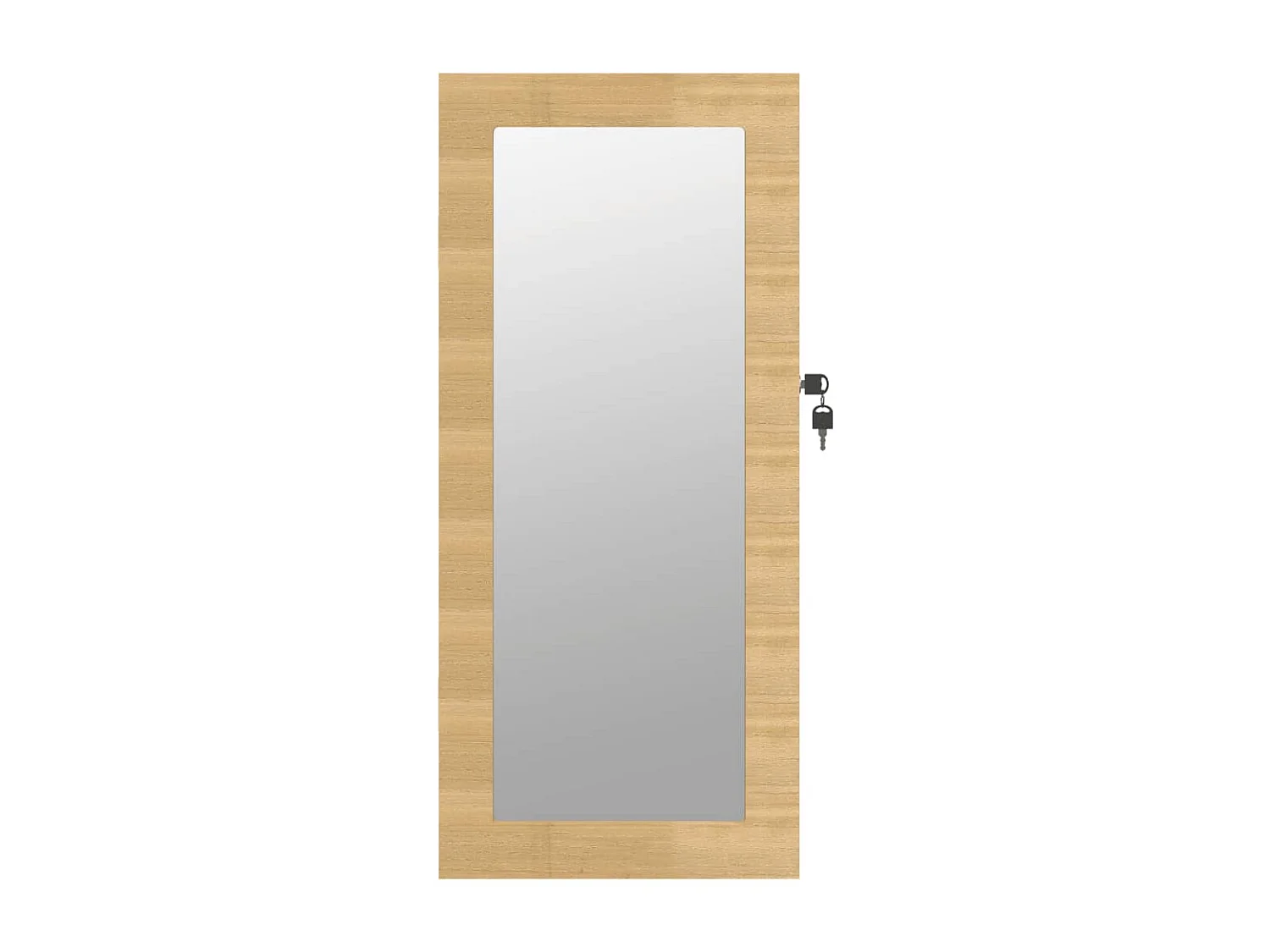 Armadietto per gioielli, organizer per mobili, camera da letto, guardaroba, bagno con specchio a parete 30 x 8,5 x 67 cm marrone 02_0022825