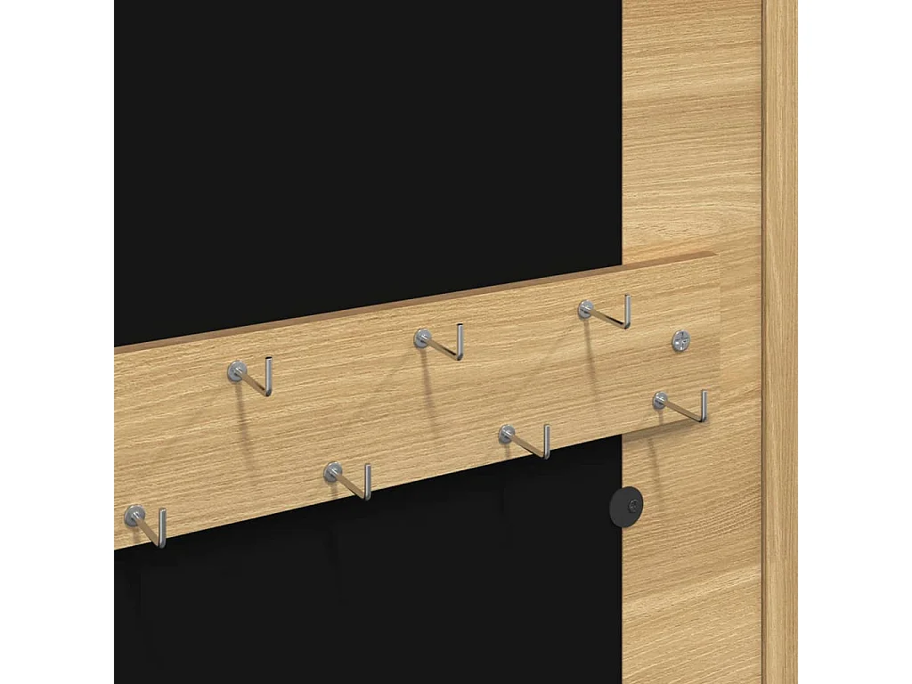 Armadietto per gioielli, organizer per mobili, camera da letto, guardaroba, bagno con specchio a parete 30 x 8,5 x 67 cm marrone 02_0022825