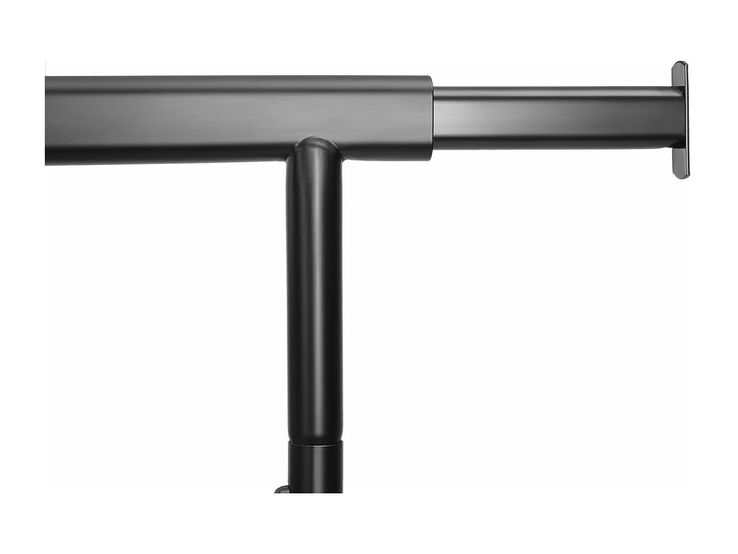 Appendiabiti con ruote portata 70 kg appendiabiti pieghevole durevole armadio estensibile ripiano portaoggetti 160 cm nero 12_0003660