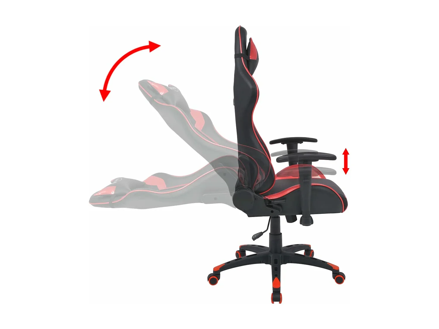 Chaise fauteuil siège de cuir 70 x 71 x 136 cm 02_0024029