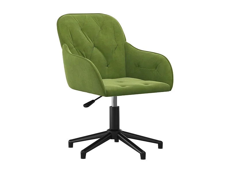 Silla sillón asiento giratorio para ordenador oficina estudio clairvelour verde 02_0024185