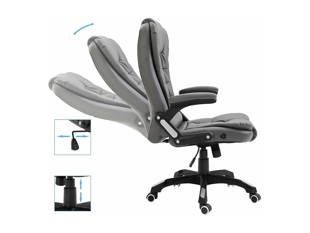 Cadeira poltrona computador escritório assento estudo antracite couro sintético antracite 02_0023982