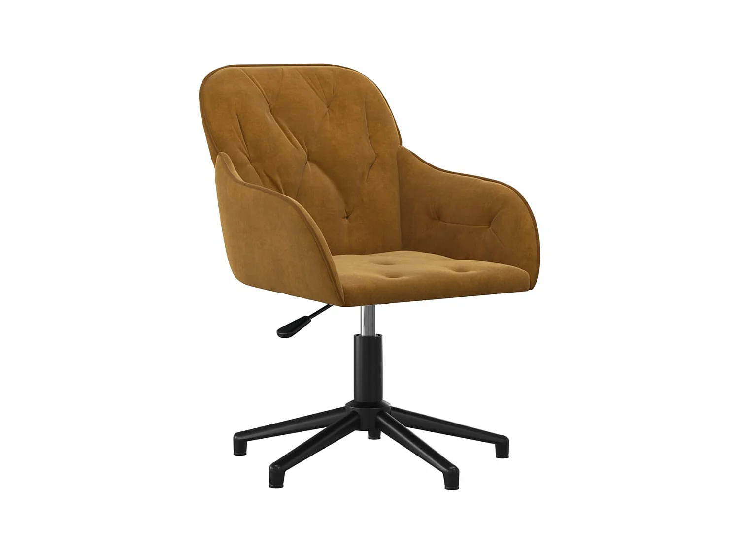 Chaise fauteuil siège pivotante marron 56 x 61.5 x 72 cm 02_0024148