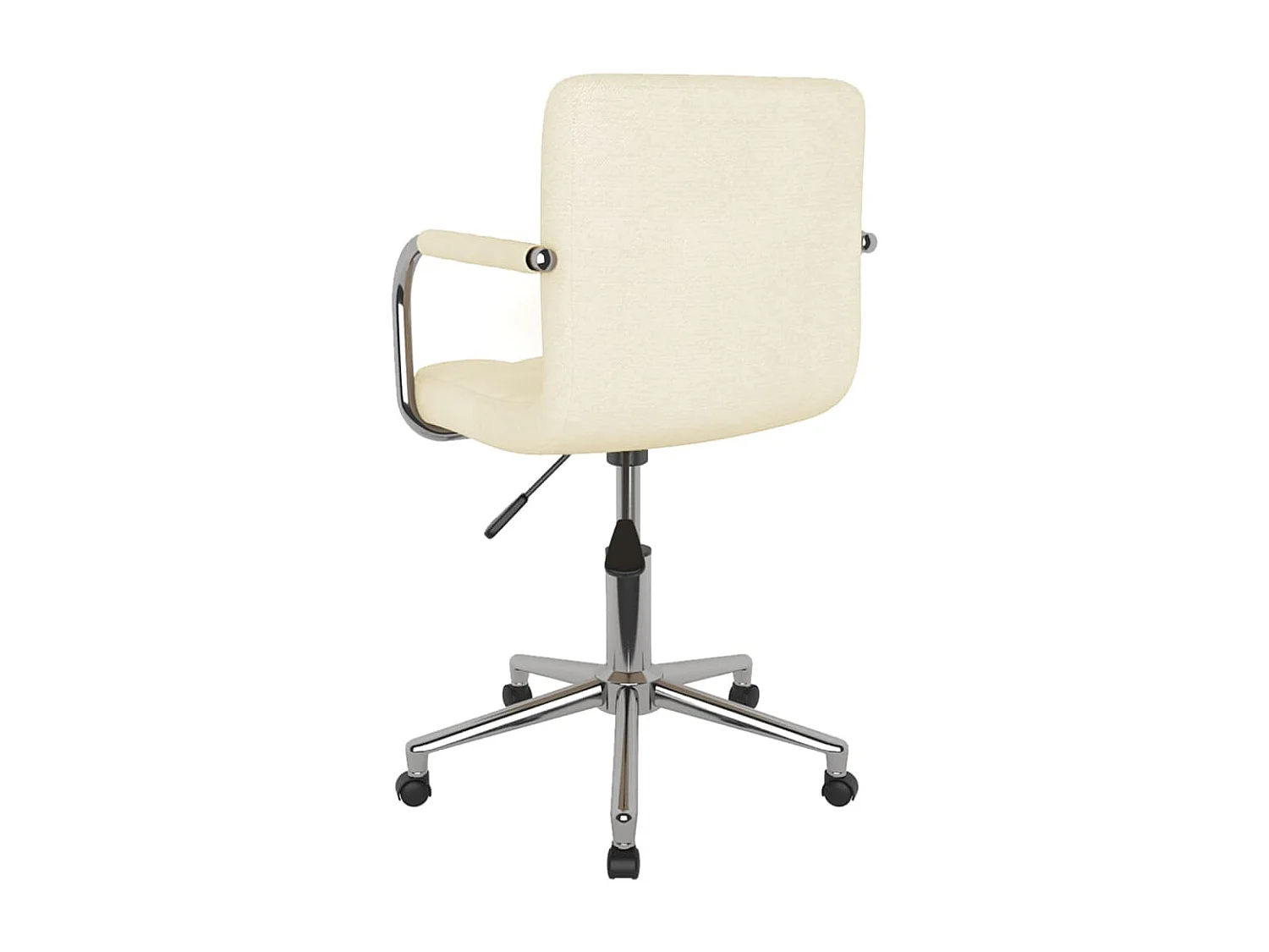 Silla sillón asiento giratorio para ordenador oficina estudio tela crema 02_0024098