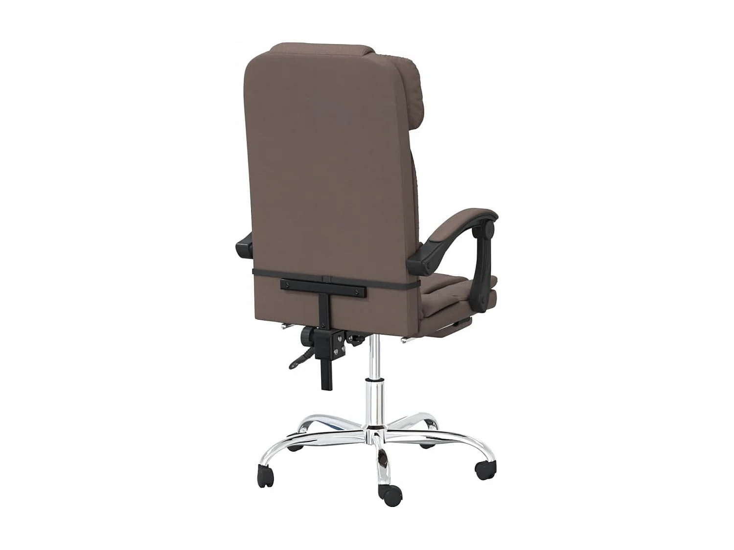 Cadeira de massagem reclinável para computador escritório estudo couro sintético marrom 02_0025411