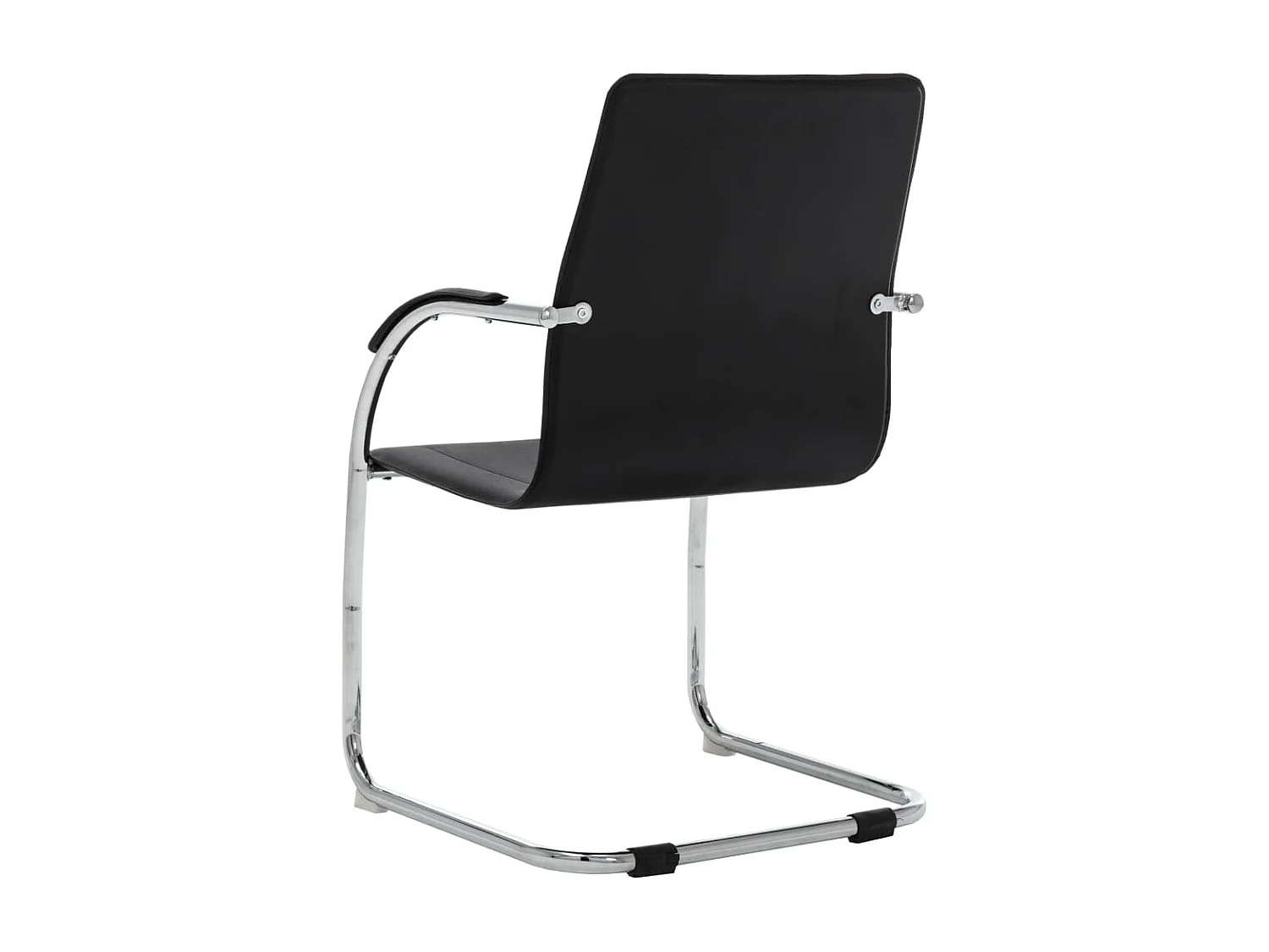 Silla sillón ordenador oficina asiento estudio voladizo polipiel negro 02_0023995