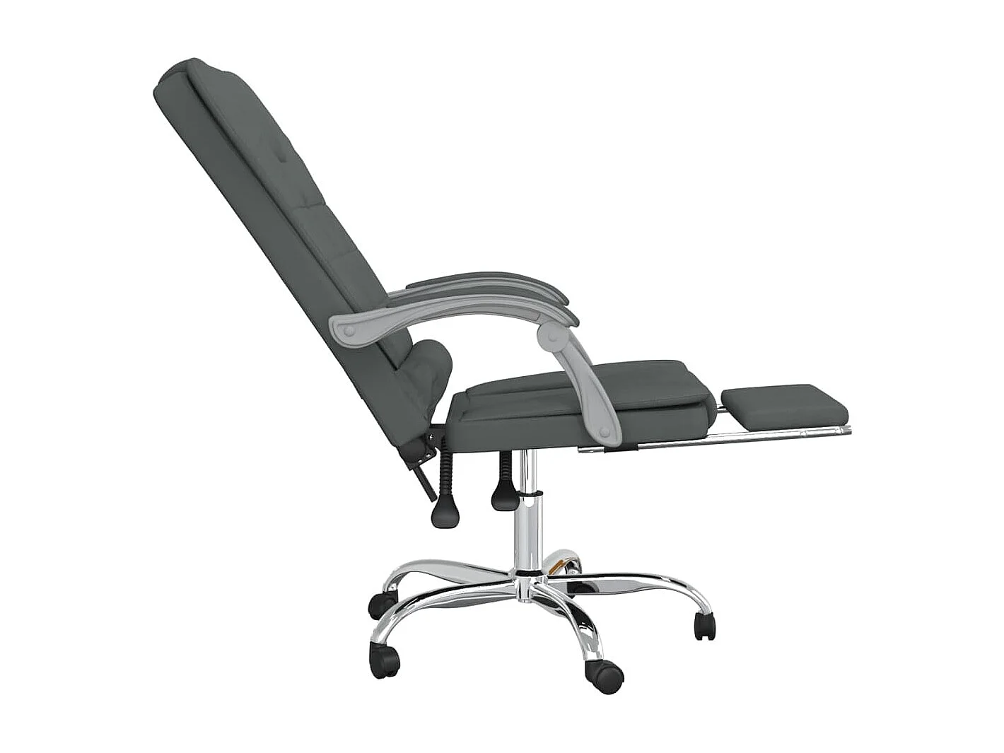 Fauteuil de massage inclinable tissu grise 63 x 56 x 122 cm 02_0025389