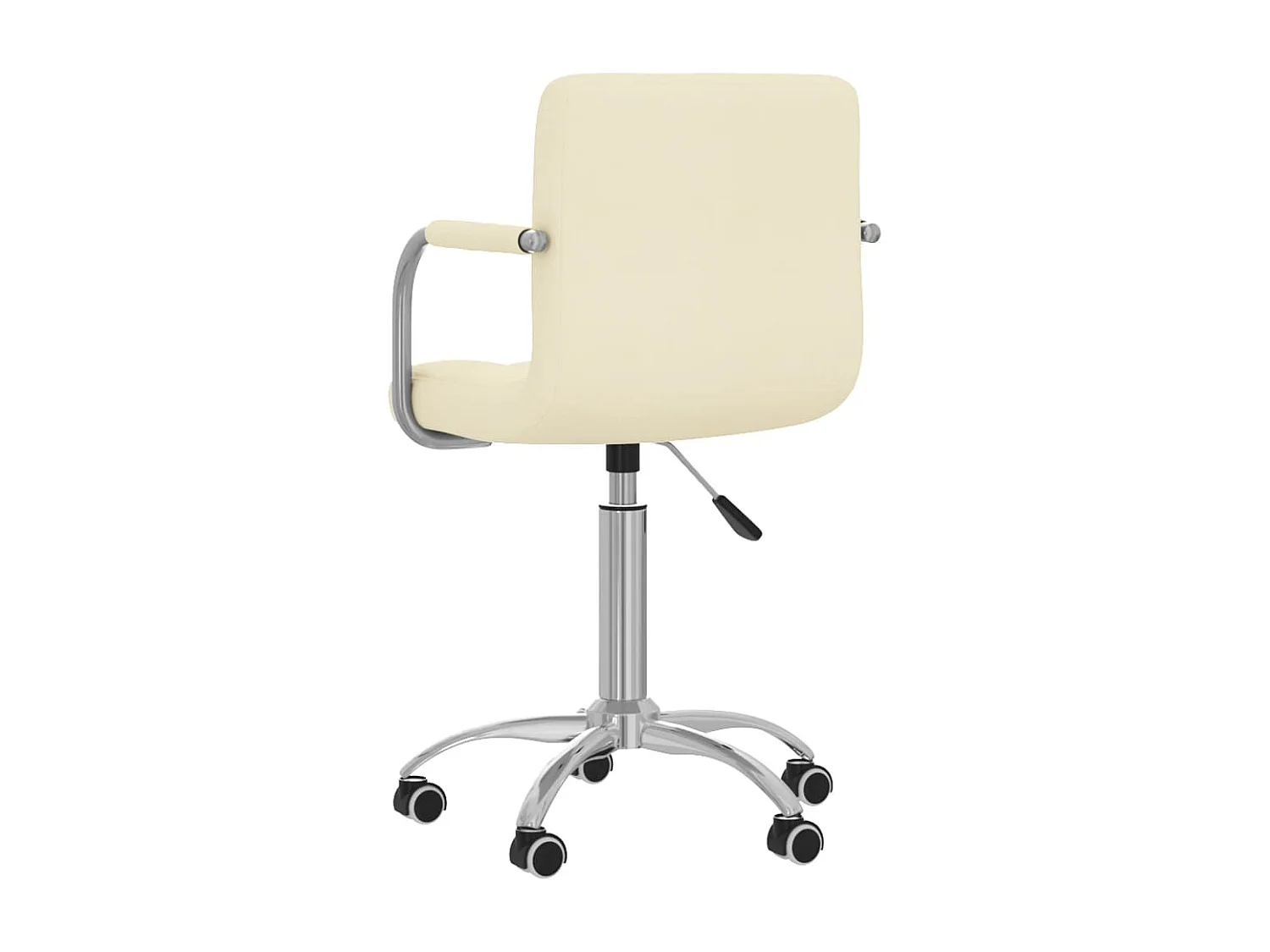 Chaise fauteuil siège pivotante tissu crème 50 x 47 x 86 cm 02_0024101