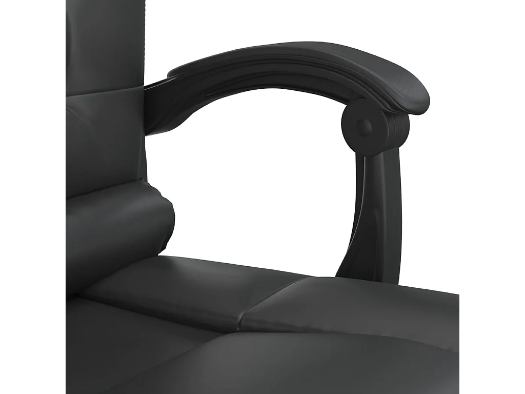 Fauteuil de massage inclinable cuir noire 63 x 56 x 122 cm 02_0025413