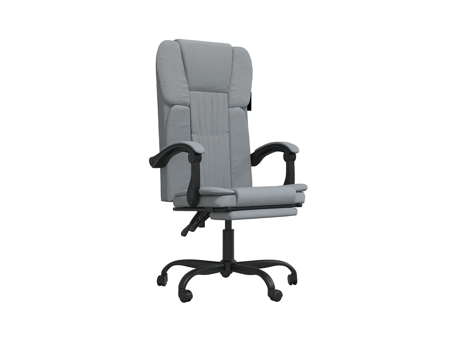 Chaise fauteuil siège pivotante tissu grise 63 x 56 x 122 cm 02_0024237