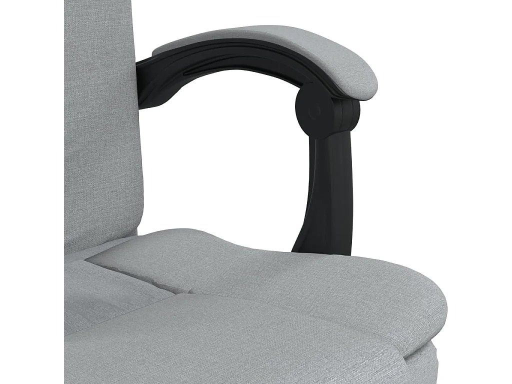 Chaise fauteuil siège pivotante tissu grise 63 x 56 x 122 cm 02_0024237