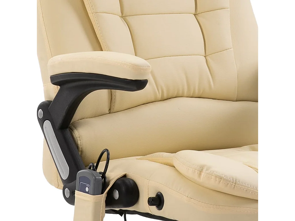 Silla sillón ordenador oficina asiento masaje estudio crema polipiel 02_0024007