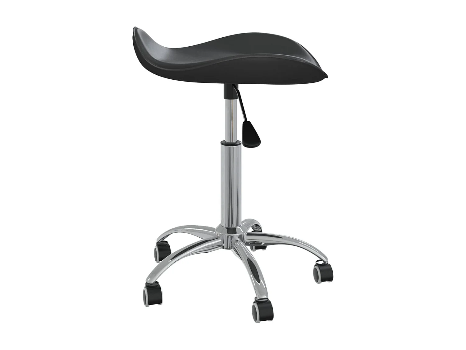 Silla sillón ordenador oficina asiento estudio negro símil piel 02_0024039