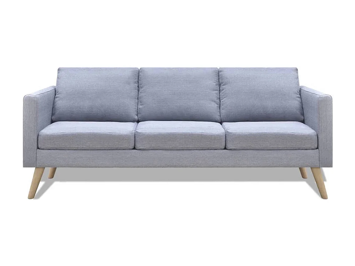 Jeu de canapé 2 tissu grise 116 x 70 x 73 cm 02_0020260