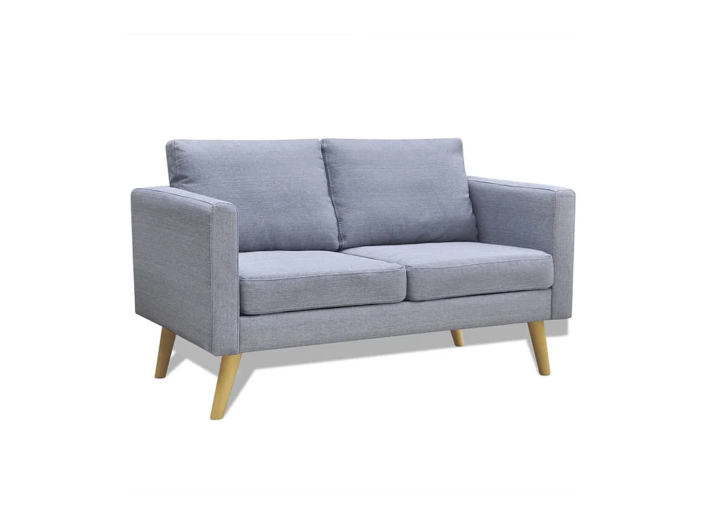 Jeu de canapé 2 tissu grise 116 x 70 x 73 cm 02_0020260