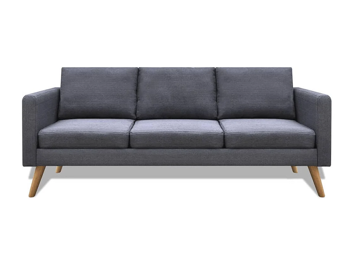 Jeu de Canapé tissu grise 116 x 70 x 73 cm 02_0019693