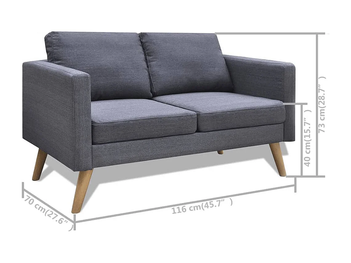 Set divano 2 posti per soggiorno interno casa e tessuto grigio scuro 3 posti 02_0019693