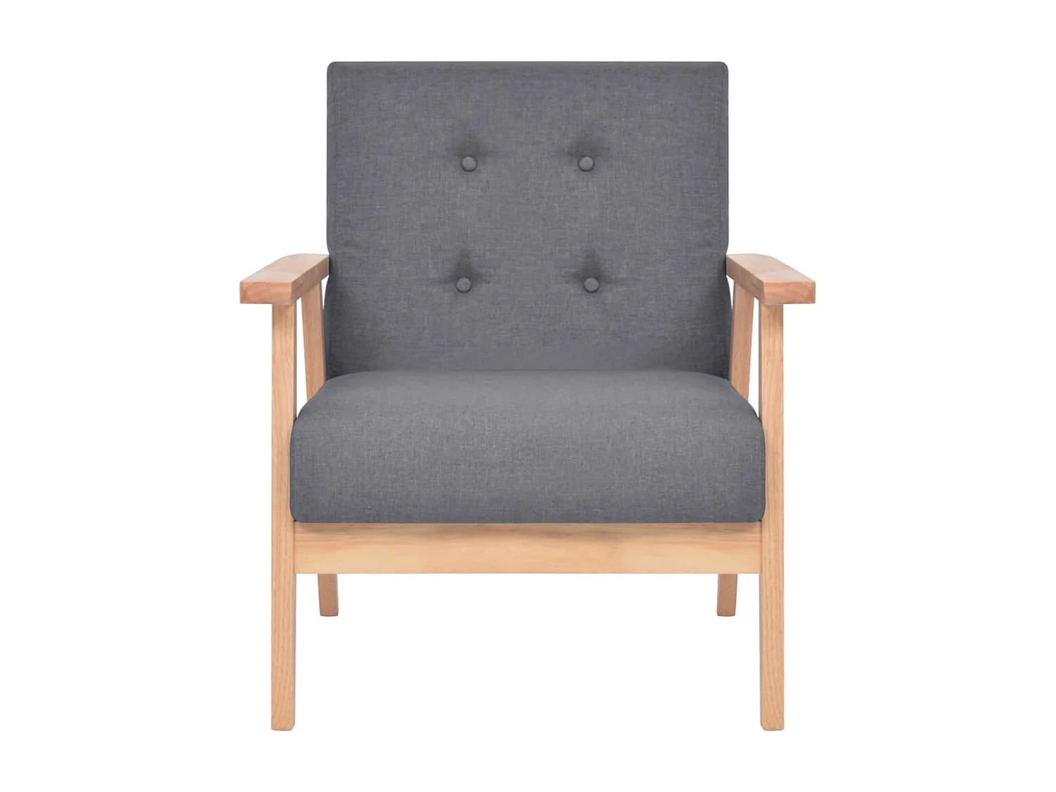 Set divano 2 posti soggiorno soggiorno casa interni ambienti tessuto grigio scuro 02_0019653