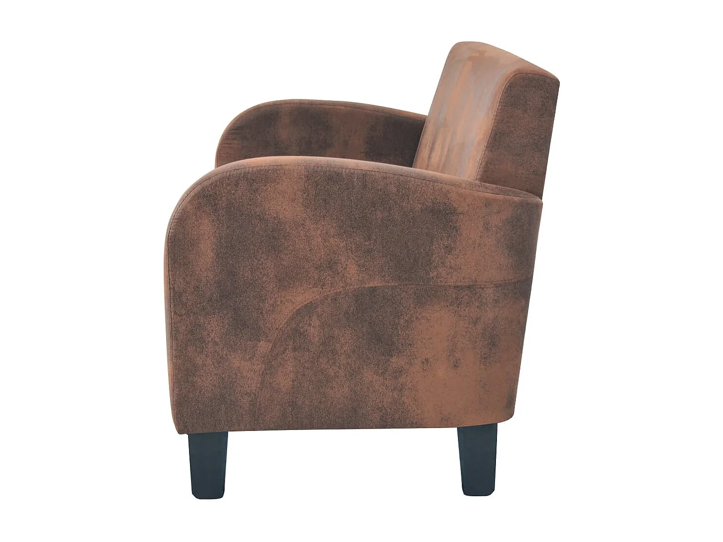 Set divano 2 pezzi in finta pelle scamosciata marrone 02_0020254