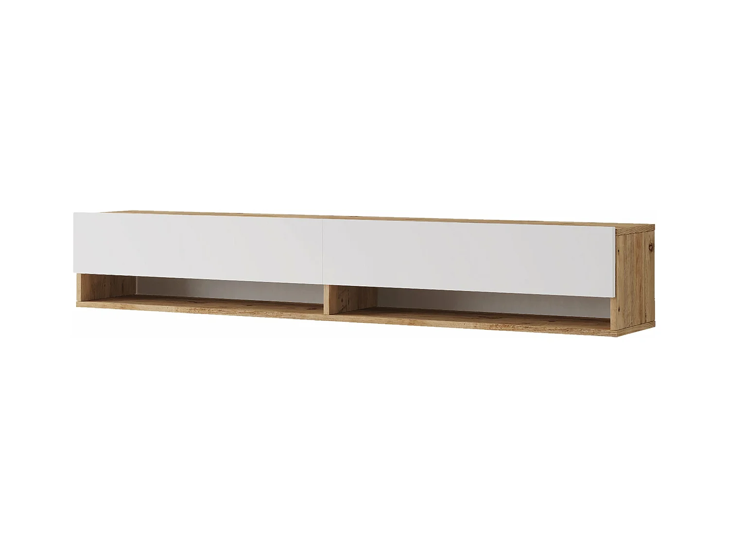 Meuble TV à 2 beige 180 x 31.5 x 29.5 cm 03_0007776