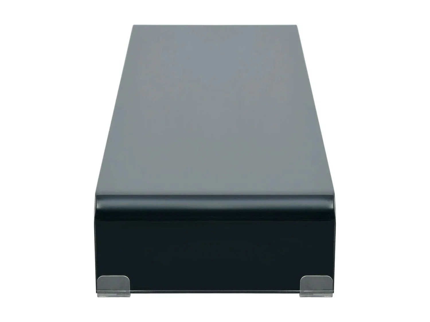 Mobile TV credenza design pratico supporto per monitor da 120 cm vetro nero 2502226