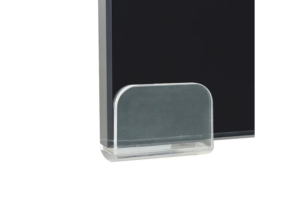 Mobile TV credenza design pratico supporto per monitor da 120 cm vetro nero 2502226